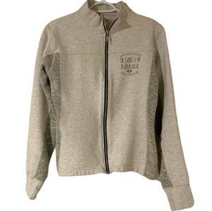 OBC Santa Barbara Gray Space Dye Zip up!